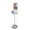 Azar Displays Large Lottery/Raffle Box, Pedestal Stand w/ Pocket -Lock&Key White 206320-WHT - alternate 2